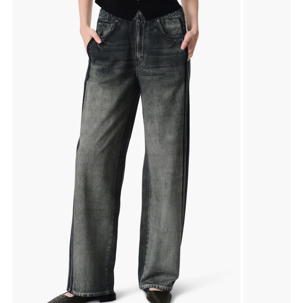 Rag & bone rb Miramar Track Stripe Cotton Terry Sweatpant Jeans, MEDIUM
